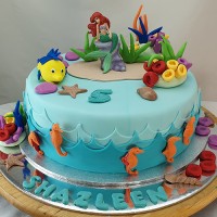 Mermaid - Little Mermaid Ariel Cake